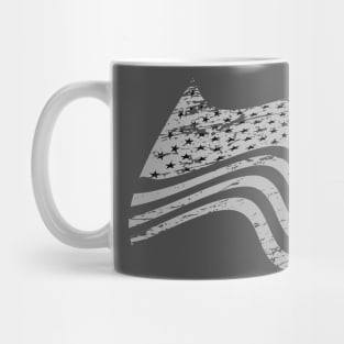 American distressed flag for dark colors Mug